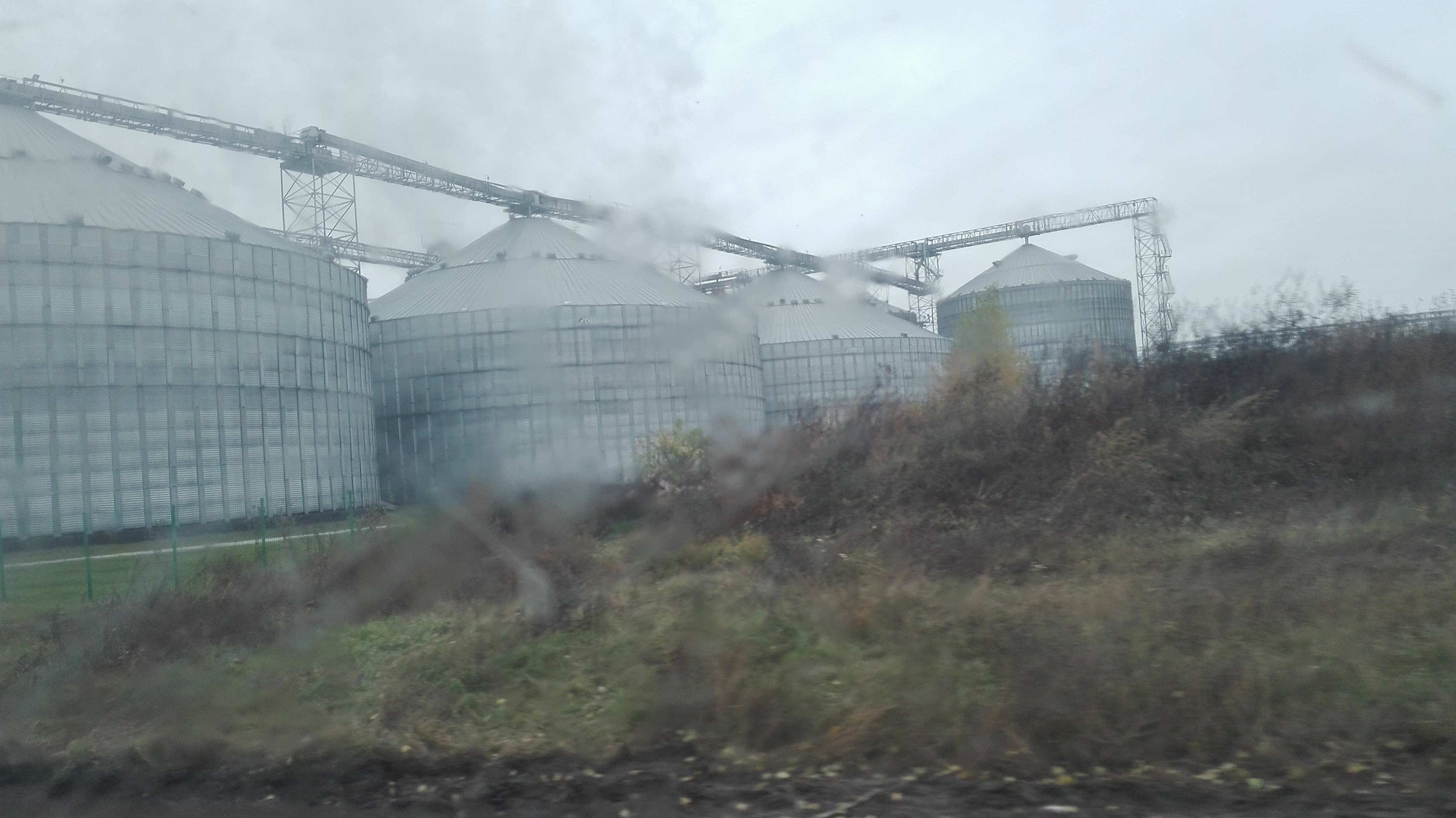 silos di mais nella regione di Sumy